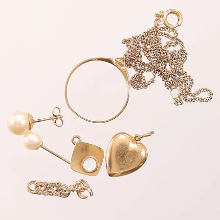 Diverse guld, defekt, 18K 7,2g.