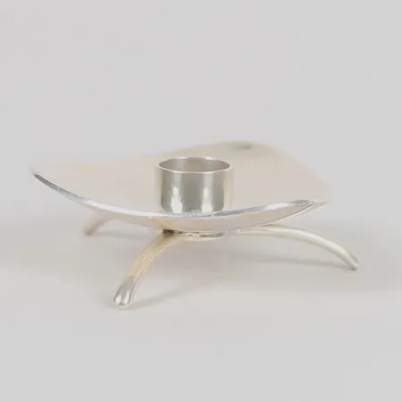Ljusstake, COHR "Atla", Danmark, bredd: 5cm, höjd: 2cm, nysilver.