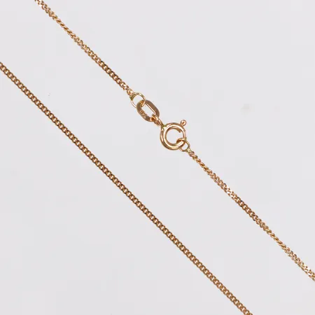 Kedja, Pansar, längd 40cm, bredd 1,1mm, 18K  Vikt: 2,4 g