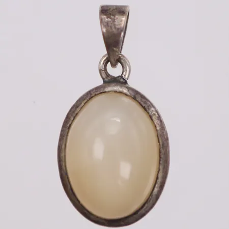 Hänge, sten, 28x14mm, 925/1000 silver Vikt: 5,1 g