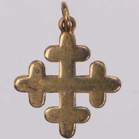 Hänge, Dagmarskors, (korsat kors), 23x17mm, förgyllt silver, 925/1000 silver Vikt: 1,7 g