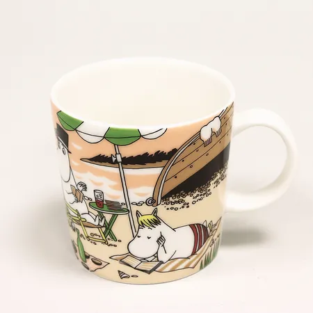 Muminmugg, Tillsammans, sommarsäsong 2021, Arabia, Finland, höjd 8cm, Ø8,5 cm, rymmer 0,3L, porslin Skickas med paket.