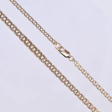 Collier Bismarck, doserad, bredd 3-4 mm, längd 46 cm, 18K. Vikt: 8,2 g