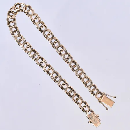 Armband Bismarck, längd 21 cm, bredd 7 mm, 18K. Vikt: 16 g