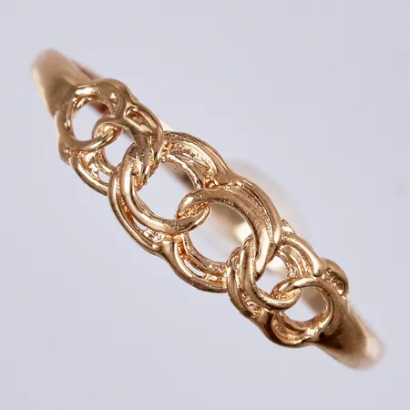 Ring Bismarck, stl ca 16¾, bredd ca 1-5mm, NSE, 18K  Vikt: 1 g