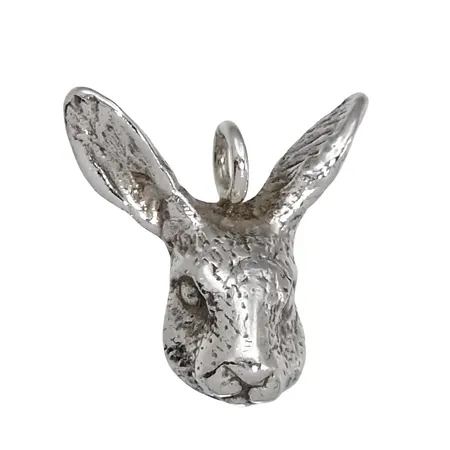 Hänge Kanin, silver 925/1000, längd 19,5 mm, bredd 20 mm, tillverkarstämpel SW, fint skick  Vikt: 4,4 g