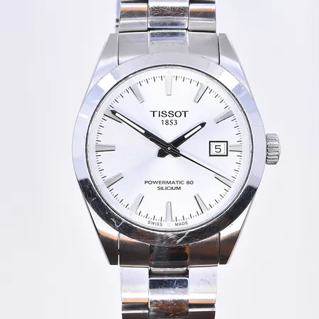 Herrur Tissot Gentleman, Powermatic 80 Silicium, automat, Ø41 mm, ref nr 1JXV91AGQ, ser nr T127407, inköpt november 2022, box och cert medföljer,  fungerar vid testtillfället, stål.