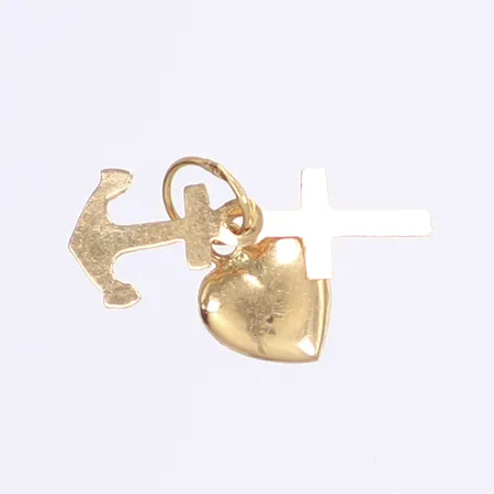 Hänge, tro, hopp & kärlek, höjd 13mm, 18K Vikt: 0,3 g