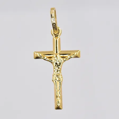 Hänge krucifix, 27x12mm, 18K Vikt: 1 g