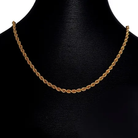 Halskedja Cordell, 18K guld, längd 51,5 cm, diameter 3,3 mm, fint skick Vikt: 12,4 g