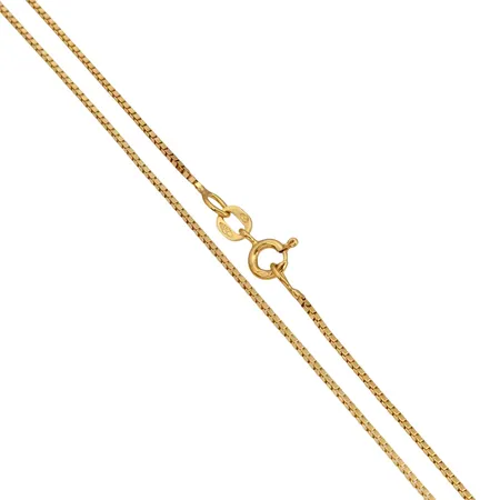 Halskedja Venezia, 18K guld, Balestra Italien, svensk kontrollstämpel, längd 42,0 cm, bredd 1 mm, fint skick Vikt: 3,2 g