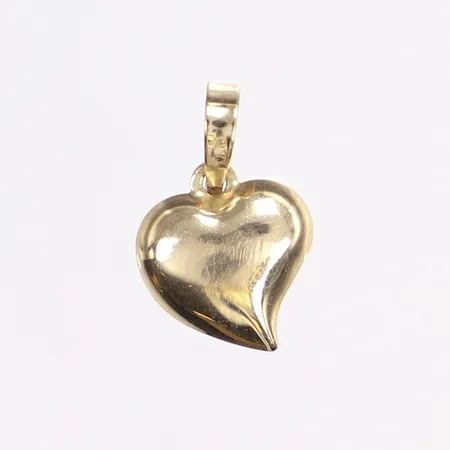 Hänge, hjärta, 18x10mm, ihålig, 14K Vikt: 0,5 g