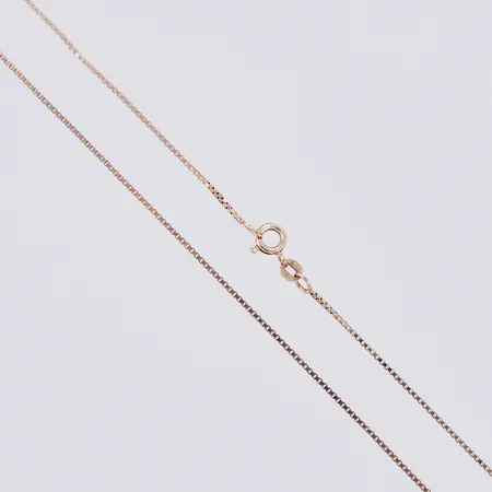Kedja Venezia, längd: ca 38,5cm, bredd: ca 1mm, förgylld, 925/1000 silver  Vikt: 2,6 g