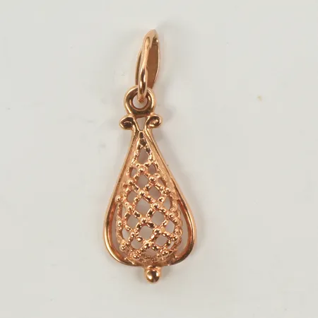 Hänge 25x10mm inkl ögla, 14K 1,1g Vikt: 1,1 g
