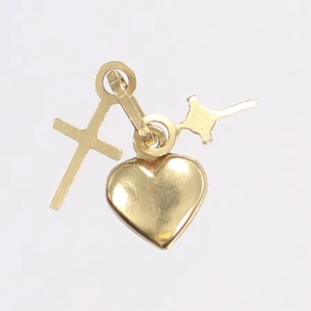 Hänge, tro, hopp & kärlek, 13x5mm, 18K Vikt: 0,2 g
