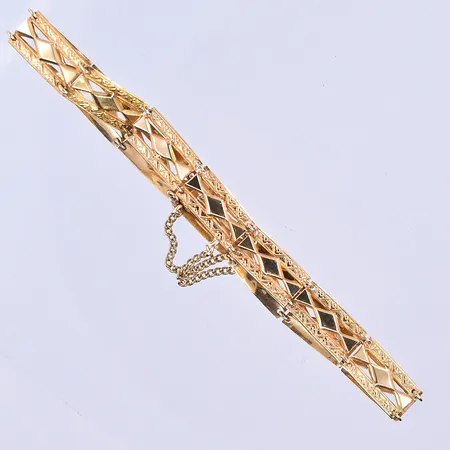 Armband, längd 18 cm, bredd 7 mm, 18K. Vikt: 5,5 g