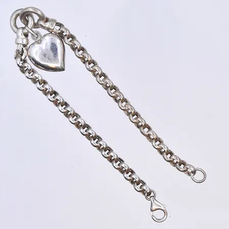 Armband, längd 19 cm, bredd 5 mm, silver 925/1000. Vikt: 8,3 g