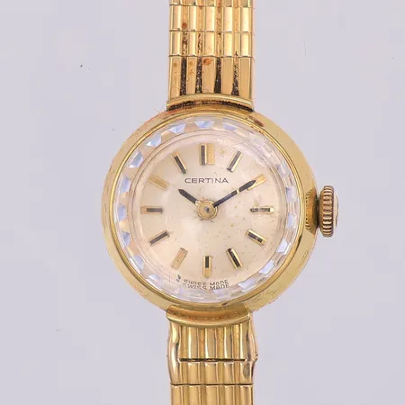 Damur Certina, manuellt, 18K, armband, lagning, ojämnt, 18K etui Vikt: 27,2 g