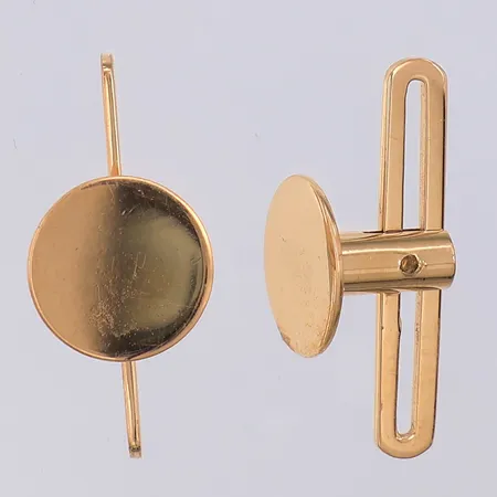 Ett par kragknappar, 9mm, Dahlgren år 1959, 18K Vikt: 2,5 g