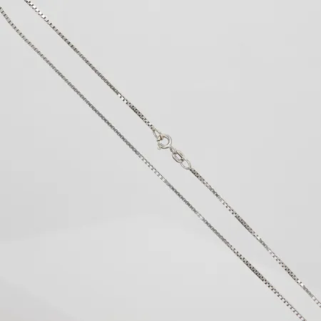 Kedja, venezia, längd: 38,5cm, bredd: 1mm, vitguld, Balestra, 18K Vikt: 4,2 g