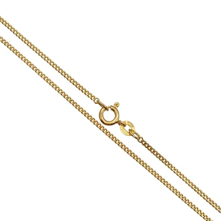 Halskedja Pansar, 18K guld, UnoAerre, svensk kontrollstämpel, längd 46,5 cm, bredd 1,3 mm, fint skick Vikt: 4,5 g