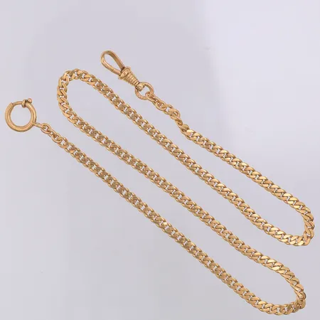Klockkedja pansar, 41,5cm, bredd 3,5mm, 18K Vikt: 16,7 g