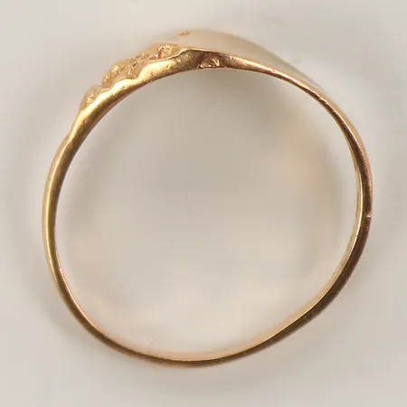 Ring, defekt skena, 18K Vikt: 1,9 g