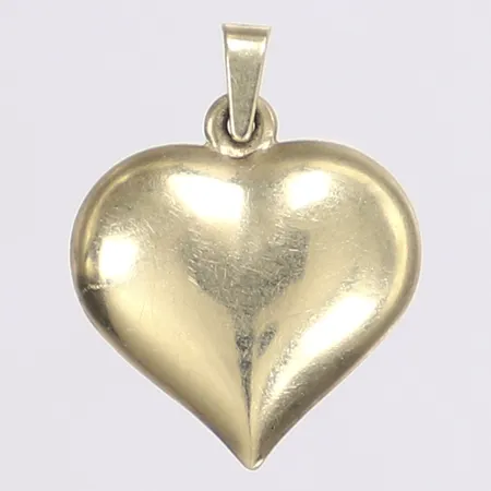 Hänge, hjärta, 20x15mm, ihålig, 14K Vikt: 1,1 g