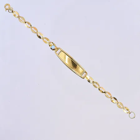 Armband, längd 14 cm, bredd 4-8 mm, 22K. Vikt: 2,2 g