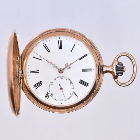 Savonett IWC, manuell, Ø52 mm, liten sekundvisare, boett nr 346617, urverks nr 324829, fungerar vid testtillfället, 14K. Bruttovikt 95,4g.