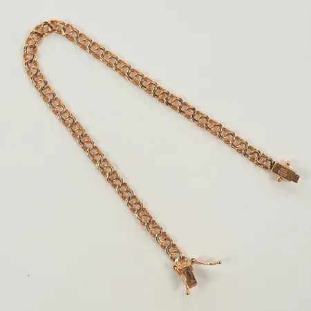 Armband Bismarck, längd 16,5cm, bredd 3mm, 18K Vikt: 4,6 g