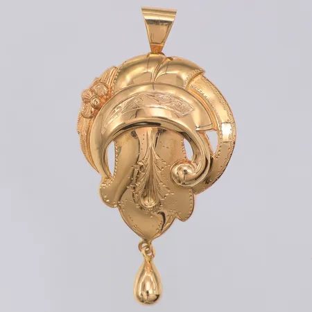 Brosch/hänge, antik, 40mm, Dahlgren år 1931, 18K Vikt: 3,2 g