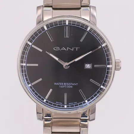 Herrur Gant, quartz, datum, Ø42mm, GT006, stål, viklås, ca 20cm, står still, inga tillbehör Vikt: 0 g