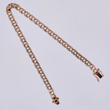 Armband Bismarck, längd: ca 18,5cm, bredd: ca 4mm, TBG, Bergmans Guldvaror, Arboga, 18K  Vikt: 6,3 g