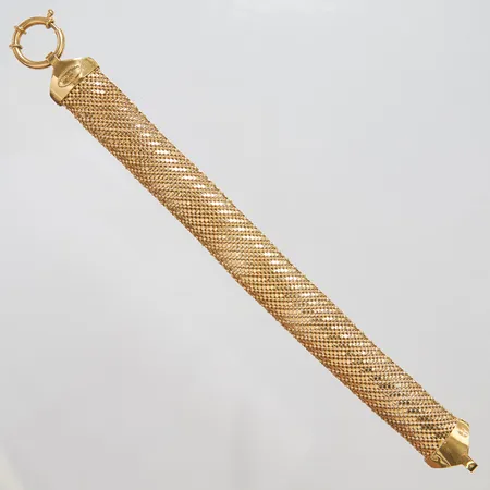 Armband, längd: 19,5cm, bredd: 6,2mm, halvstel, 18K Vikt: 26,8 g