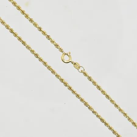 Kedja Cordell, längd 45 cm, bredd 2 mm, 18K. Vikt: 3,7 g