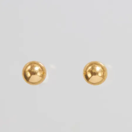 Örhängen, ihåliga kulor, Ø4,9mm, 18K Vikt: 0,5 g