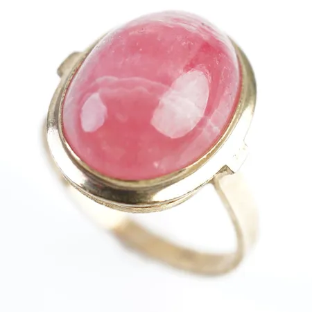 Ring m sten, stl 17½(55), bredd 18mm, 18k Vikt: 4,7 g