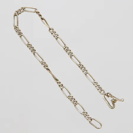 Silverarmband, figarolänk, längd: 16,7cm, bredd: 2,9-3,1mm, 925/1000 Vikt: 3,4 g