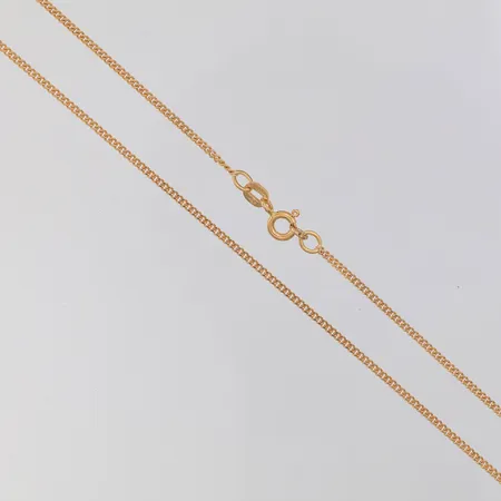 Kedja, Pansar, 42cm, bredd 1,4mm, Balestra, kattfotstämpel, 18K Vikt: 3,5 g