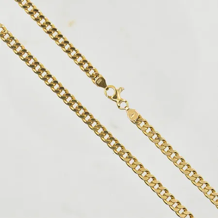 Kedja pansar, Guldfynd, längd 51 cm, bredd 5 mm,  Vikt: 18,1 g