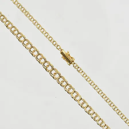 Collier Bismarck med kläppar, doserad, bredd 4-6 mm, längd 43½,  Vikt: 10 g