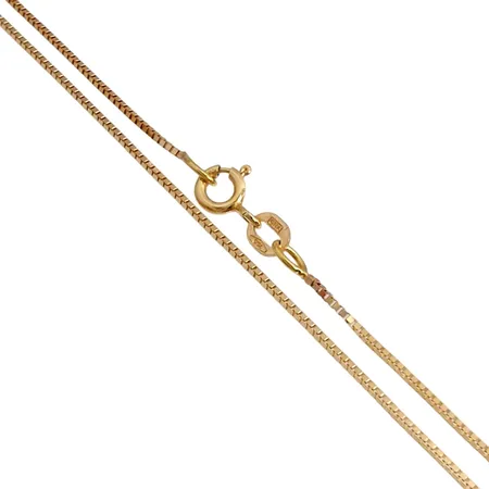 Halskedja Venezia, 18K guld, Guldfynd (GHA), längd 42,0 cm, bredd 0,8 mm, fint skick Vikt: 2,6 g