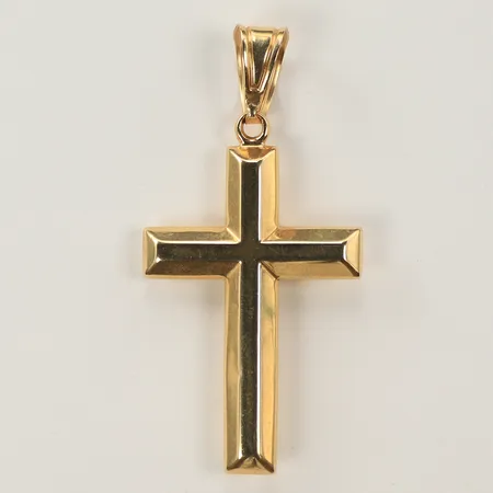 Hänge kors, 60x30mm, 14K Vikt: 4,1 g
