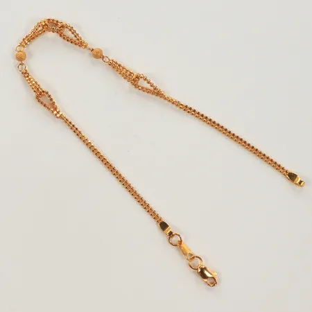 Armband 18,5cm, bredd 1-4mm, 21K Vikt: 3,3 g