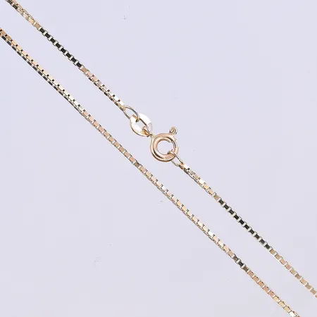 Kedja Venezia, längd 38 cm, bredd 1 mm, 18K. Vikt: 3,6 g