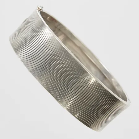 Silverarmring, mönstrad, Ø63mm, bredd: 20-20,2mm, 830/1000 Vikt: 33,6 g