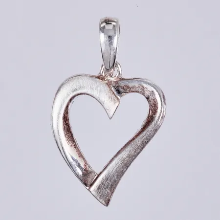 Hänge hjärta, längd: ca 2cm, bredd: ca 12mm, GHA, 925/1000, silver