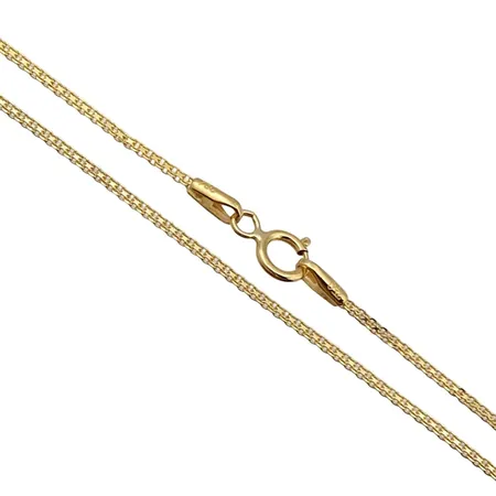 Halskedja X-länk, 18K guld, tunnare modell, längd 50,5 cm, bredd 1 mm, några minimala ojämnheter Vikt: 1,7 g