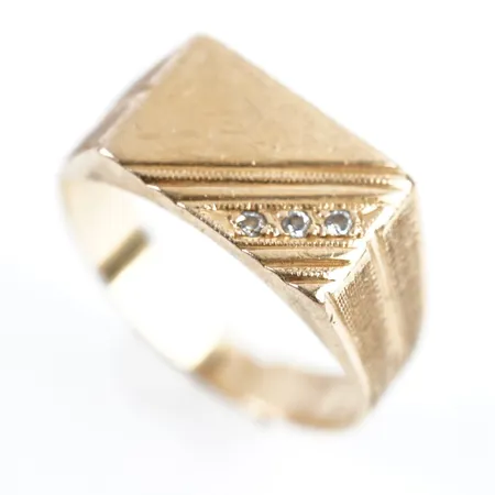Ring, defekt, 18k Vikt: 7,2 g